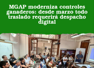 MGAP moderniza controles ganaderos: desde marzo todo traslado requerirá despacho digital