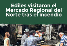 Ediles visitaron el Mercado Regional del Norte tras el incendio