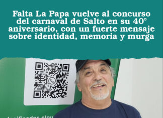 Falta La Papa vuelve al concurso del carnaval de Salto en su 40° aniversario, con un fuerte mensaje sobre identidad, memoria y murga