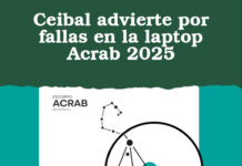 Ceibal advierte por fallas en la laptop Acrab 2025