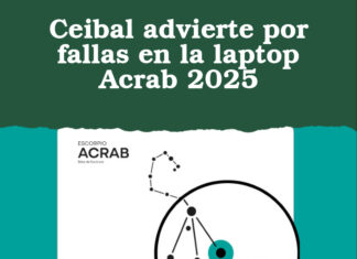 Ceibal advierte por fallas en la laptop Acrab 2025