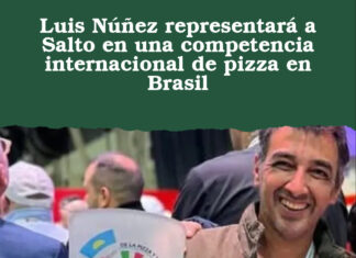 Luis Núñez representará a Salto en una competencia internacional de pizza en Brasil