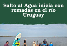 Salto al Agua inicia con remadas en el río Uruguay