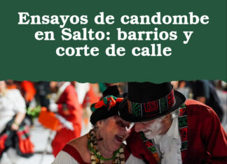 Ensayos de candombe en Salto: barrios y corte de calle