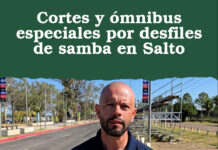 Cortes y ómnibus especiales por desfiles de samba en Salto