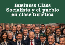 Business Class Socialista y el pueblo en clase turistica