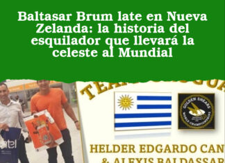 Baltasar Brum late en Nueva Zelanda: la historia del esquilador que llevará la celeste al Mundial