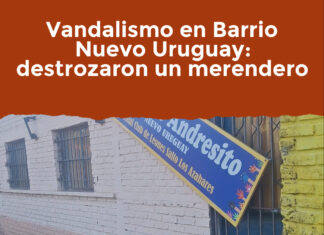 Vandalismo en Barrio Nuevo Uruguay: destrozaron un merendero Merendero Andresito, Barrio Nuevo Uruguay