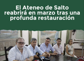 El Ateneo de Salto reabrirá en marzo tras una profunda restauración