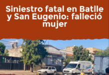 Siniestro fatal en Batlle y San Eugenio: falleció mujer