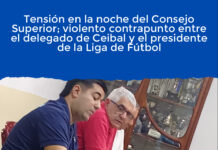 Tensión en la noche del Consejo Superior; violento contrapunto entre el delegado de Ceibal y el presidente de la Liga de Fútbol