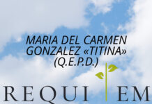 MARIA DEL CARMEN GONZALEZ «TITINA» (Q.E.P.D.)