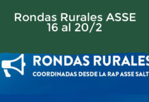 Rondas Rurales ASSE 16 al 20/2