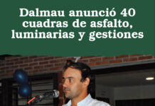 Dalmau anunció 40 cuadras de asfalto, luminarias y gestiones