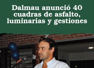 Dalmau anunció 40 cuadras de asfalto, luminarias y gestiones