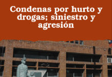 Condenas por hurto y drogas; siniestro y agresión