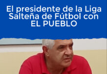 El presidente de la Liga Salteña de Fútbol con EL PUEBLO