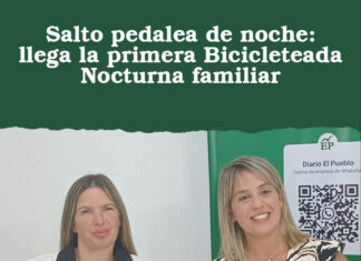 Salto pedalea de noche: llega la primera Bicicleteada Nocturna familiar
