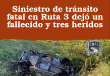 Siniestro de tránsito fatal en Ruta 3 dejó un fallecido y tres heridos Siniestro de tránsito fatal en Ruta 3 dejó un fallecido y tres heridos / foto: Policia caminera