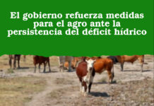 El gobierno refuerza medidas para el agro ante la persistencia del déficit hídrico