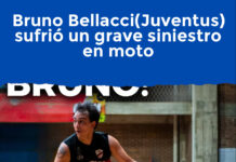 Bruno Bellacci(Juventus) sufrió un grave siniestro en moto