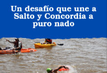 Un desafío que une a Salto y Concordia a puro nado