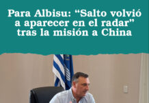 Para Albisu: “Salto volvió a aparecer en el radar” tras la misión a China