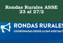 Rondas Rurales ASSE 23 al 27/2