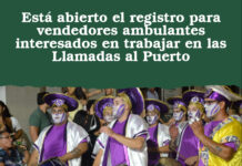 Está abierto el registro para vendedores ambulantes interesados en trabajar en las Llamadas al Puerto