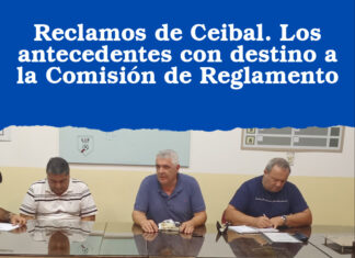 Reclamos de Ceibal. Los antecedentes con destino a la Comisión de Reglamento