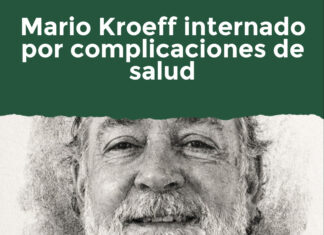 Mario Kroeff internado por complicaciones de salud