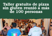 Taller gratuito de pizza sin gluten reunió a más de 100 personas