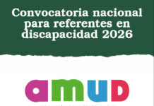Convocatoria nacional para referentes en discapacidad 2026