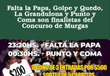 Falta la Papa, Golpe y Quedo, La Grandulona y Punto y Coma son finalistas del Concurso de Murgas