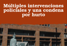 Múltiples intervenciones policiales y una condena por hurto