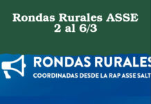 Rondas Rurales ASSE 2 al 6/3