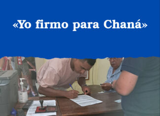 «Yo firmo para Chaná»