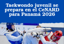 Taekwondo juvenil se prepara en el CeNARD para Panamá 2026
