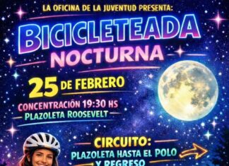 Primera Bicicleteada Nocturna en Costanera Norte