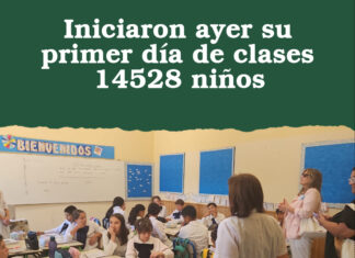 Iniciaron ayer su primer día de clases 14528 niños