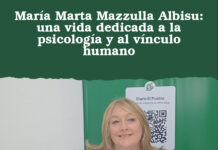 María Marta Mazzulla Albisu: una vida dedicada a la psicología y al vínculo humano