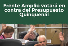 Frente Amplio votará en contra del Presupuesto Quinquenal