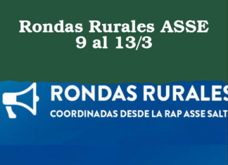 Rondas Rurales ASSE 9 al 13/3