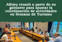 Albisu reuniΓ³ a parte de su gabinete para ajustar la coordinaciΓ³n de actividades en Semana de Turismo