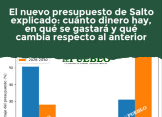 El nuevo presupuesto de Salto explicado: cuánto dinero hay, en qué se gastará y qué cambia respecto al anterior