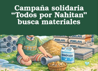 Campaña solidaria “Todos por Nahitan” busca materiales