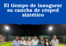 El tiempo de inaugurar su cancha de césped sintético