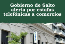 Gobierno de Salto alerta por estafas telefónicas a comercios