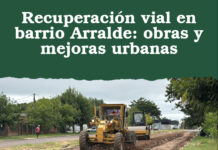 Recuperación vial en barrio Arralde: obras y mejoras urbanas