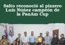 Salto reconoció al pizzero Luis Núñez campeón de la PanAm Cup